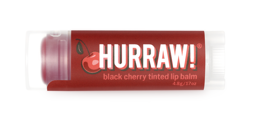 Hurraw - Tinted Black Cherry Lip Balm - The Portland Girl